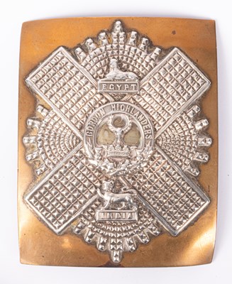 Lot 195 - An Officer's shoulder-belt plate