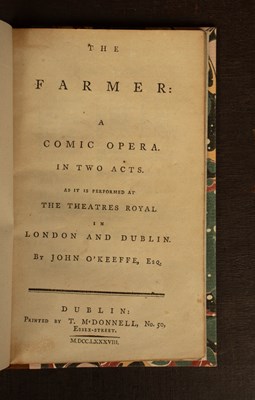 Lot 489 - O'Keeffe (John) The Farmer: A Comic Opera in Two Acts