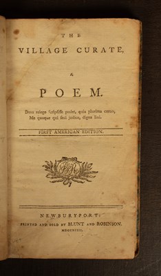 Lot 490 - [Hurdis (James)] The Village Curate, A Poem