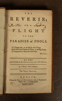 Lot 493 - [Johnstone (Charles)] The Reverie or A Flight to the Paradise of Fools