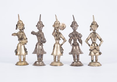 Lot 196 - A set of five Indian Dhokra figures