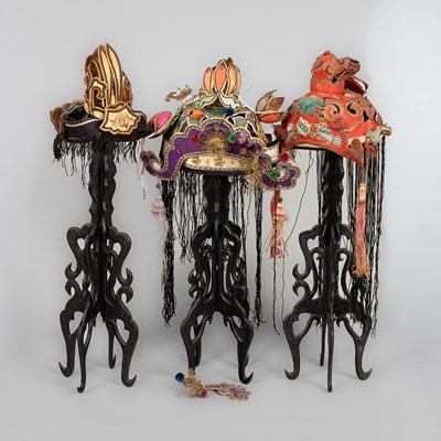 Lot 271 - Three Chinese children's hats