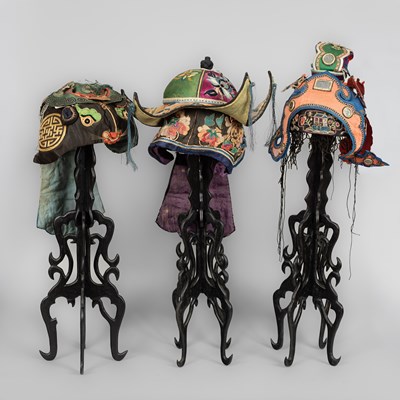 Lot 281 - Three Chinese children's hats
