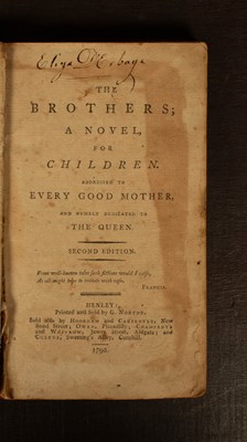 Lot 526 - [Anon] The Brothers; a Novel, for Children