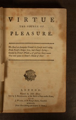 Lot 532 - Barnard (Edward) Virtue the Source of Pleasure