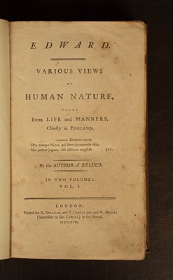 Lot 549 - [Moore (John)] Edward. Various Views of Human Nature