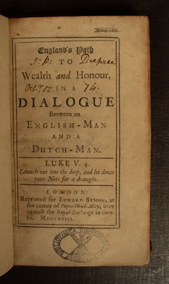 Lot 552 - Puckle (James) England's Path to Wealth and Honour