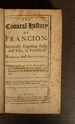 Lot 569 - [Soret (Charles)] The Comical History of Francion