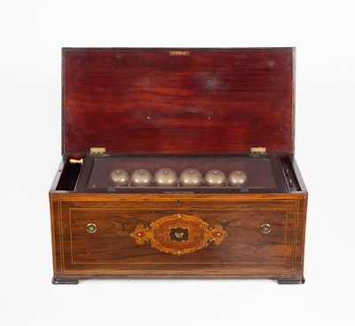 Lot 861 - A late 19th Century musical box