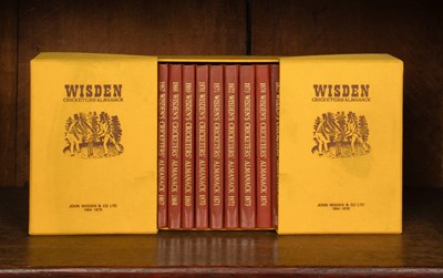 Lot 146 - John Wisden's Cricketers' Almanack: 1864-1878 Facsimile Edition