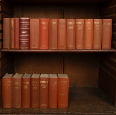 Lot 168 - John Wisden's Cricketers' Almanack, 1940, 1943, 1946-63