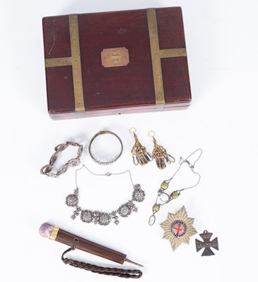 Lot 768 - A brass bound mahogany box