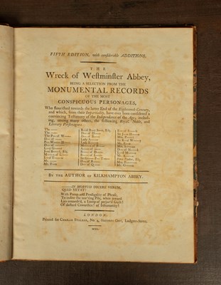 Lot 570 - [Croft (Herbert)] The Wreck of Westminster Abbey