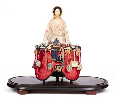 Lot 633 - A fine Sonneberg-type doll