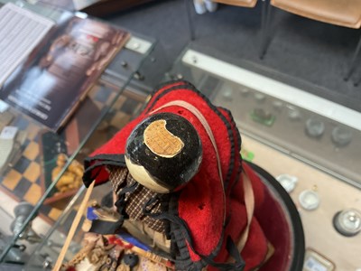 Lot 635 - A fine pair of large Grodnertal pedlar dolls