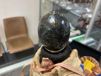 Lot 635 - A fine pair of large Grodnertal pedlar dolls