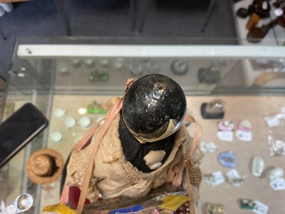 Lot 635 - A fine pair of large Grodnertal pedlar dolls