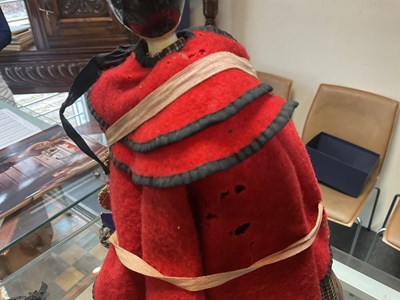 Lot 635 - A fine pair of large Grodnertal pedlar dolls