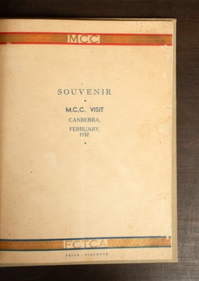 Lot 23 - [Australian Tour 1936-37]