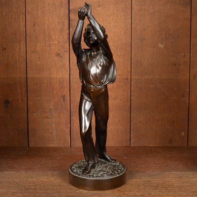 Lot 123 - Joseph Durham (1814-77) A bronze figure of a cricketer
