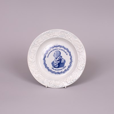 Lot 671 - An early 19th Century commemorative blue and white printed nursery plate