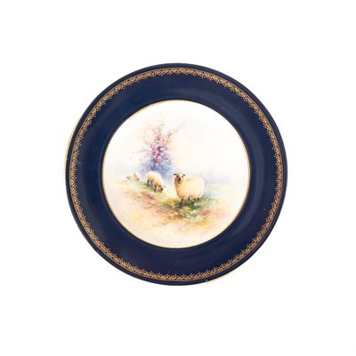 Lot 864 - A Royal Worcester cabinet plate