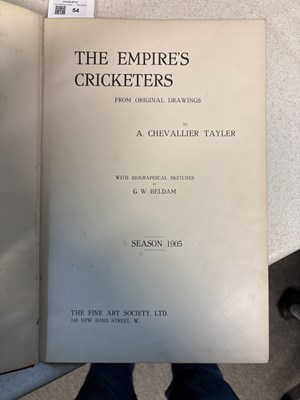 Lot 54 - Tayler (Albert Chevalier) The Empire's Cricketers