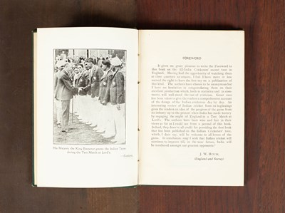 Lot 14 - 'Three Stumps' [pseudonym] All-India Cricketers' Tour 1932