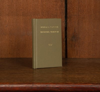 Lot 211 - The Durham & Yorkshire Cricketers' Handbook [1887]