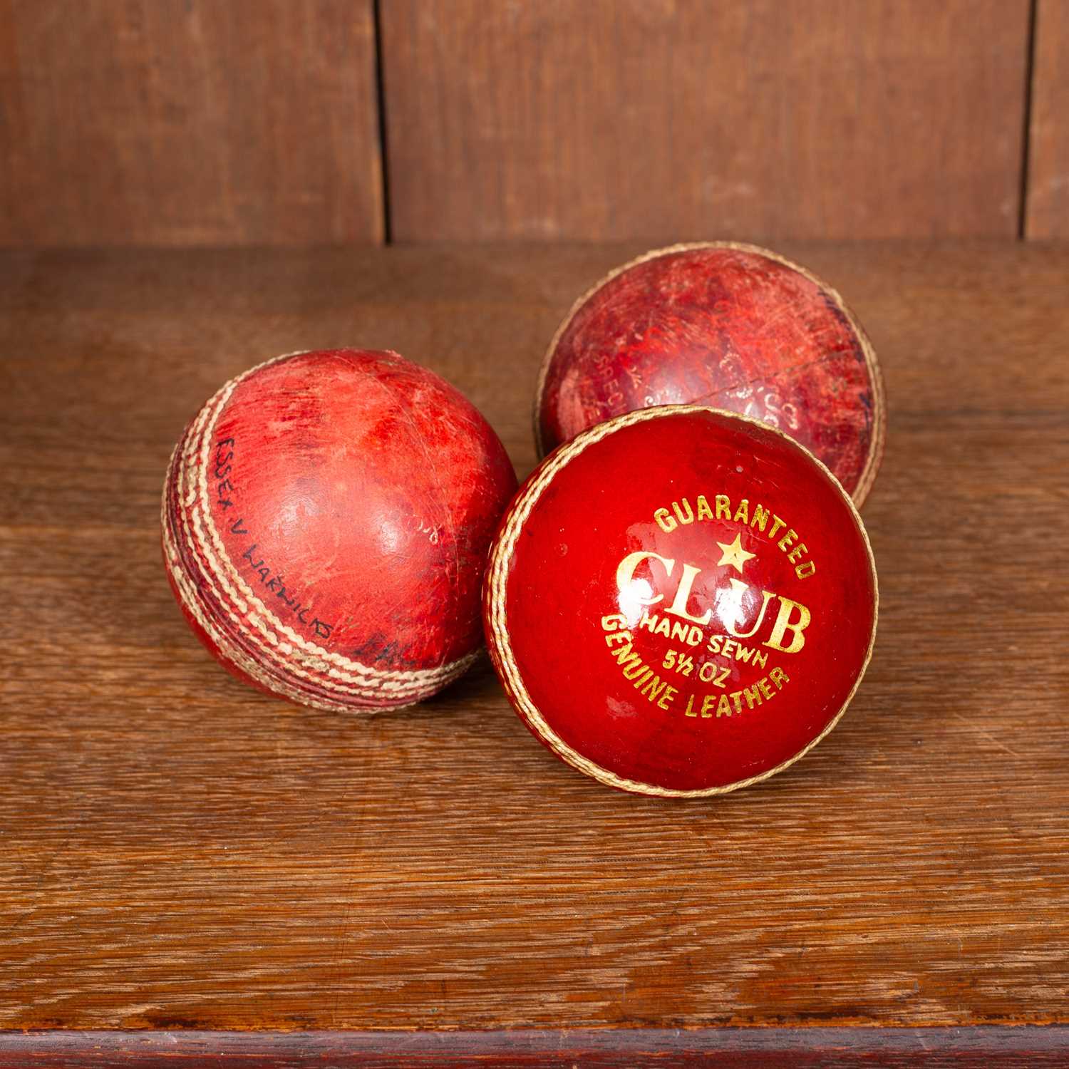Lot 27 - A Readers red leather ‘Club’ cricket ball