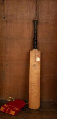 Lot 38 - A pre Second World War signed B. Warsop (Marylebone) cricket bat