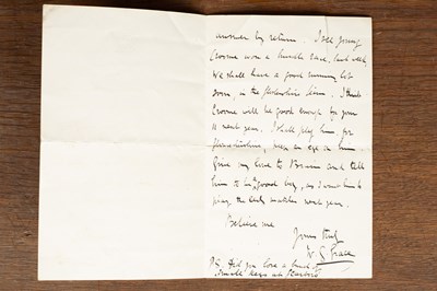 Lot 145 - W.G. Grace [William Gilbert Grace] Manuscript autograph Letter 1885