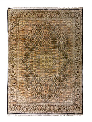 Lot 832 - A Kashmir silk carpet