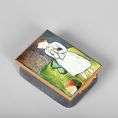 Lot 81 - A limited edition Halcyon Days enamel box