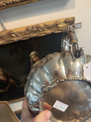 Lot 578 - A George IV silver part tea set