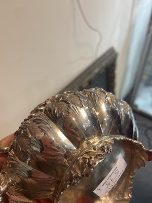 Lot 578 - A George IV silver part tea set