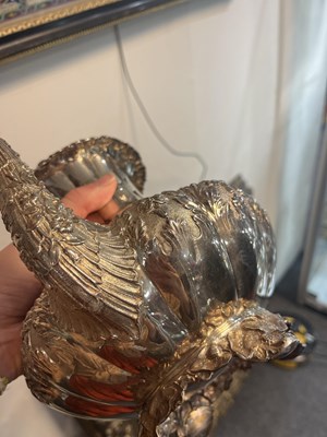 Lot 578 - A George IV silver part tea set