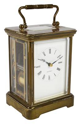 Lot 845 - An Asprey carriage clock