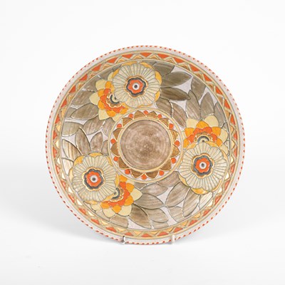 Lot 75 - Charlotte Rhead an Art Deco pottery charger