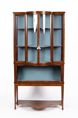 Lot 786 - An Edwardian display cabinet
