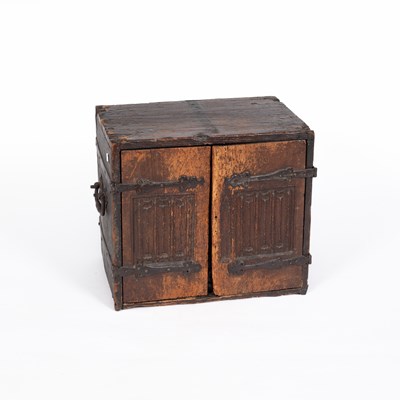 Lot 806 - A small 16th Century and later table cabinet