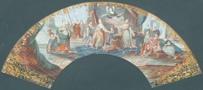 Lot 899 - An 18th Century French painted fan