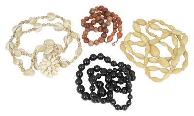 Lot 645 - Four bead necklaces
