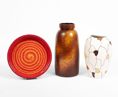 Lot 104 - Two German pottery vases