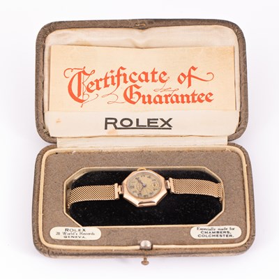 Lot 40 - A lady's 9ct gold cased Rolex wristwatch