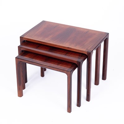Lot 86 - Kai Kristiansen, a nest of three rosewood tables