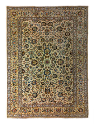 Lot 836 - A Kashan carpet