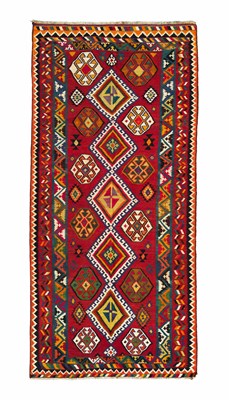 Lot 838 - A Kashgai kilim khelleh