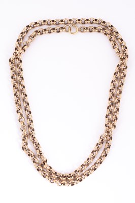 Lot 112 - A 9ct rose gold chain