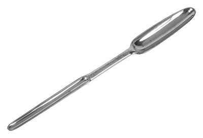 Lot 564 - A George II silver marrow scoop